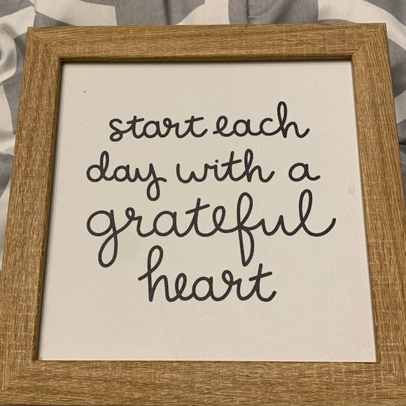 “Start each day with a greatful heart” -wall art - Picture 1 of 2